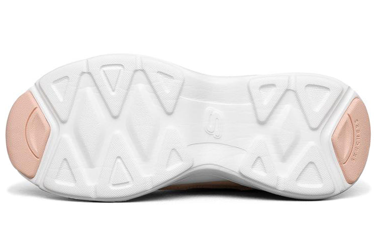 (WMNS) Skechers D lites Low Running Shoes White/Pink 88888415-WPK