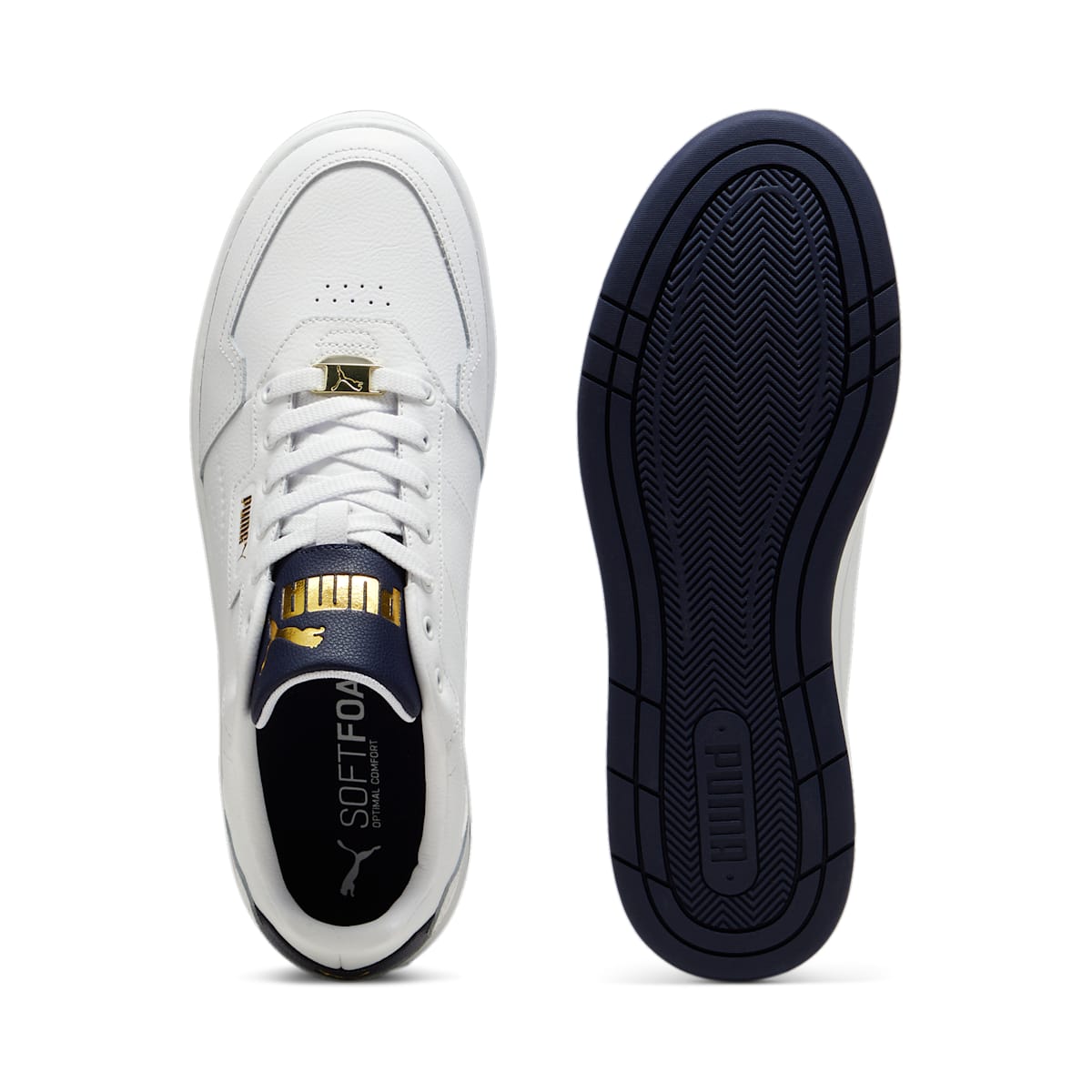 PUMA Court Classic Lux 'White Navy Gold' 395019-04