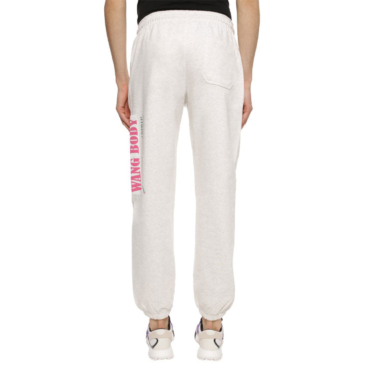 adidas originals x alexander wang Crossover Logo Printing Casual Sports Long Pants Couple Style White ED1221