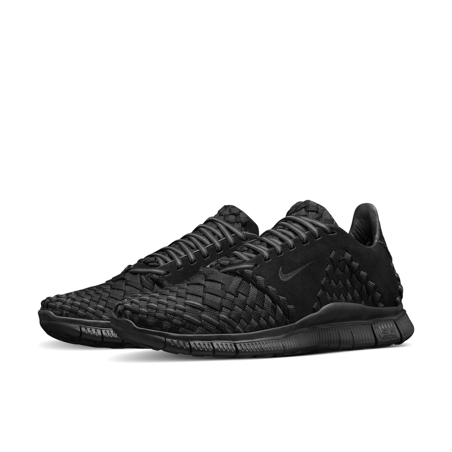 Nike Free Inneva Woven 2 'Triple Black Suede' 813040-001