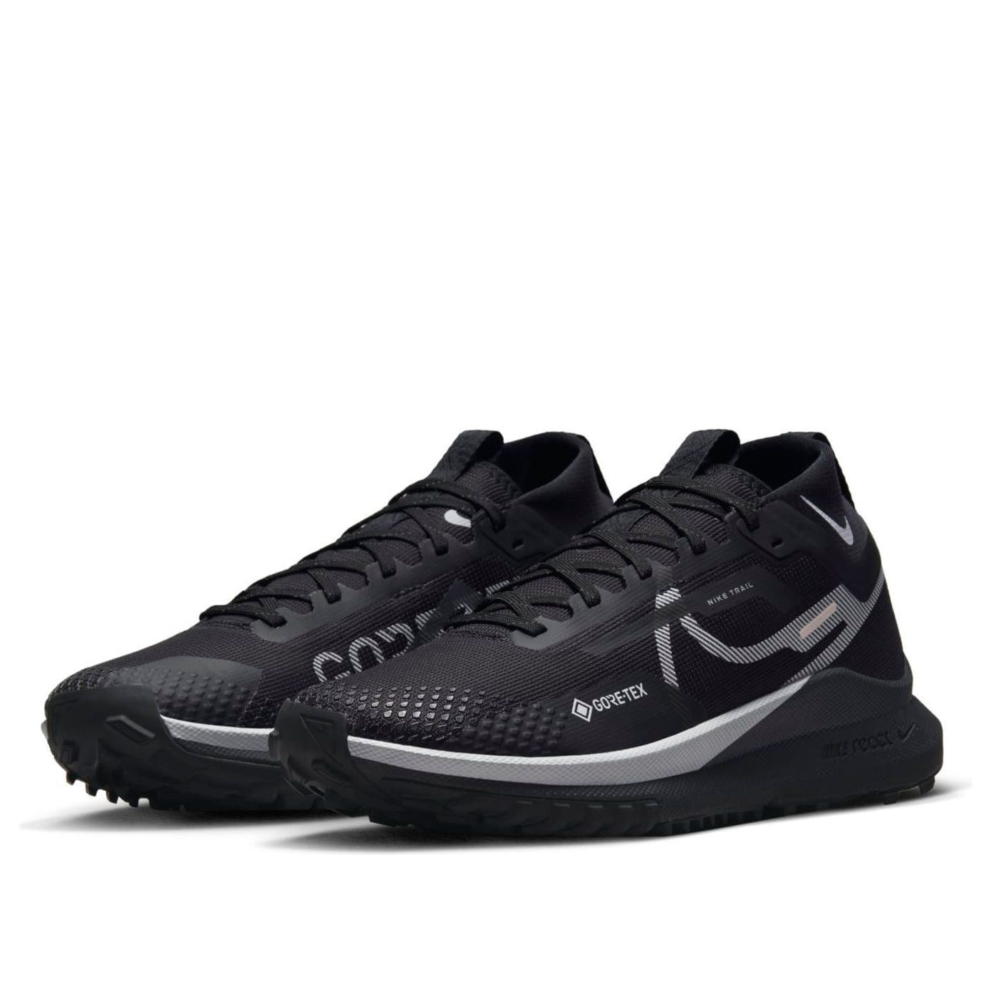 (WMNS) Nike React Pegasus Trail 4 Gore-Tex 'Black Reflect Silver' DJ7929-001