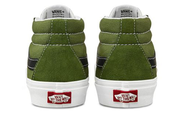 Vans Sk8-Mid Low Top skate shoes Unisex dark green VN0A3WM3WZ6