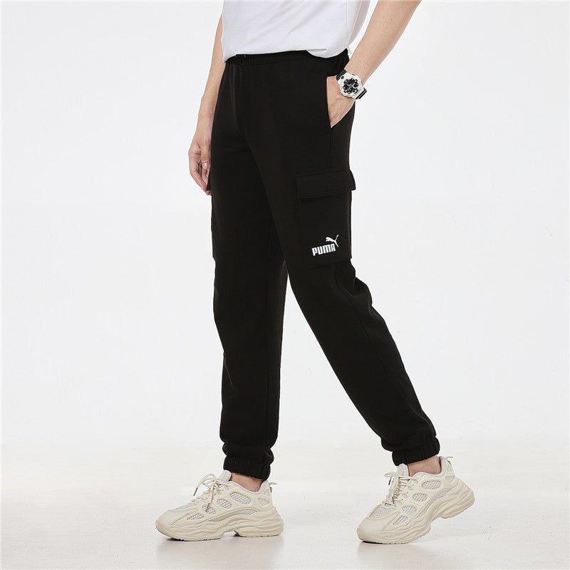 PUMA Running Training Breathable Knit Bundle Feet Sports Long Pants Black 847725-01
