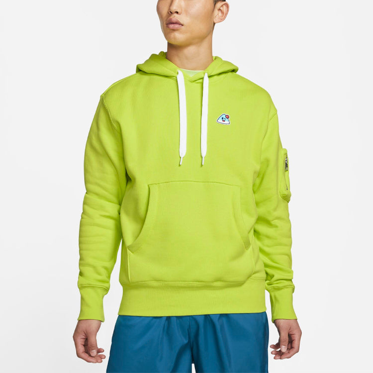 Nike Men's Sportswear Airmoji Ft W Cartoon Patch Sports Hooded Pullover For Green DA8738-389