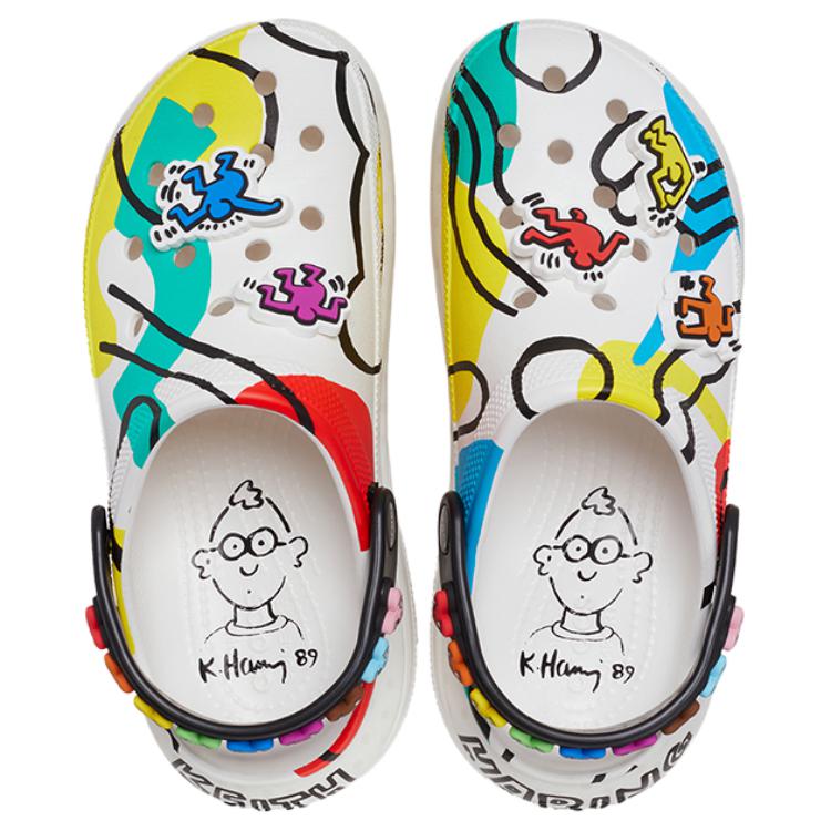 Crocs x Keith Haring Mega Crush Clog 'White Multi' 209822-001