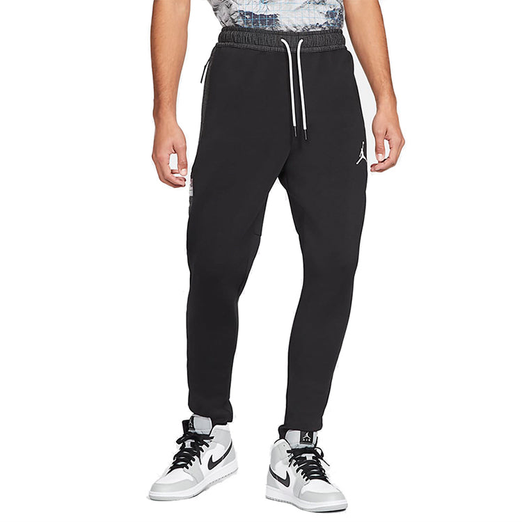 Air Jordan MENS Casual Sports Ankle Banded Pants Black CV3173-010