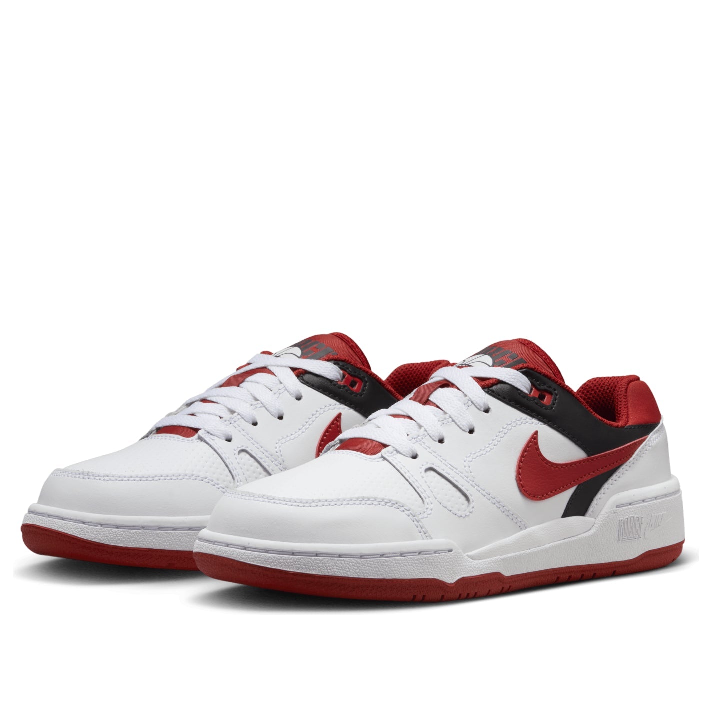 (GS) Nike Full Force Low 'White Mystic Red' FV5929-100