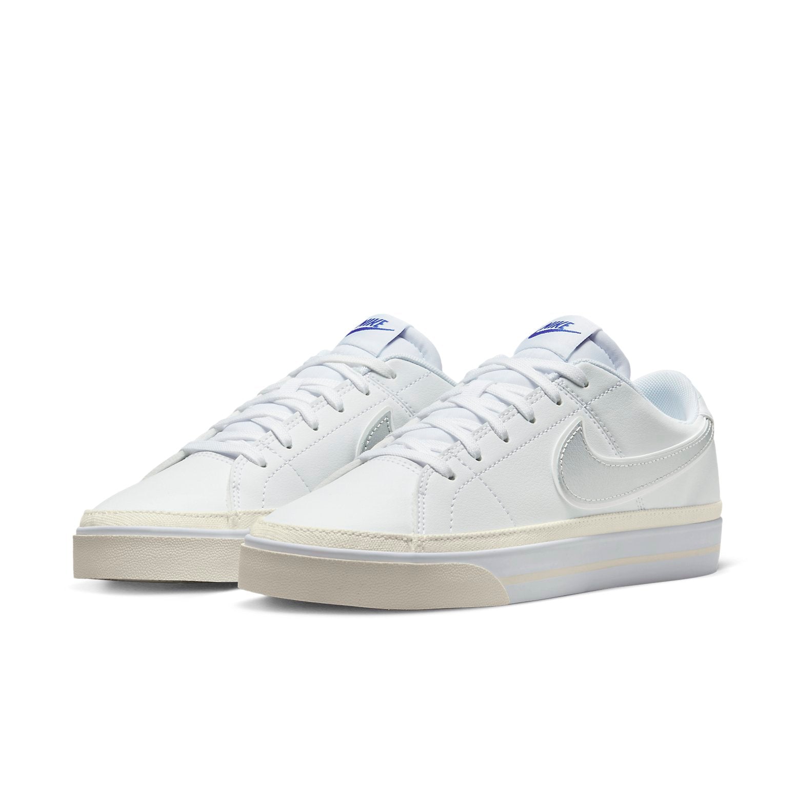 (WMNS) Nike Court Legacy 'White Metallic Silver' DX3216-100