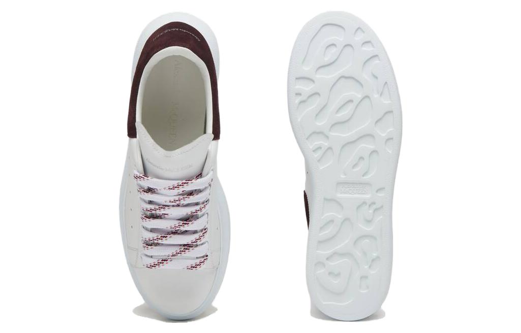 (WMNS) Alexander McQueen Oversized Sneaker 'White Dark Burgundy' 718139WIE988719