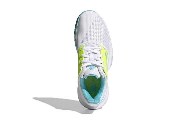 (GS) adidas Courtjam J 'White Blue Green' FX1489