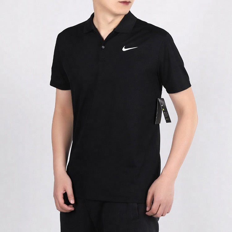 Nike Dri-Fit Slim Fit Version Golf lapel Short Sleeve Polo Shirt Black BV0359-010