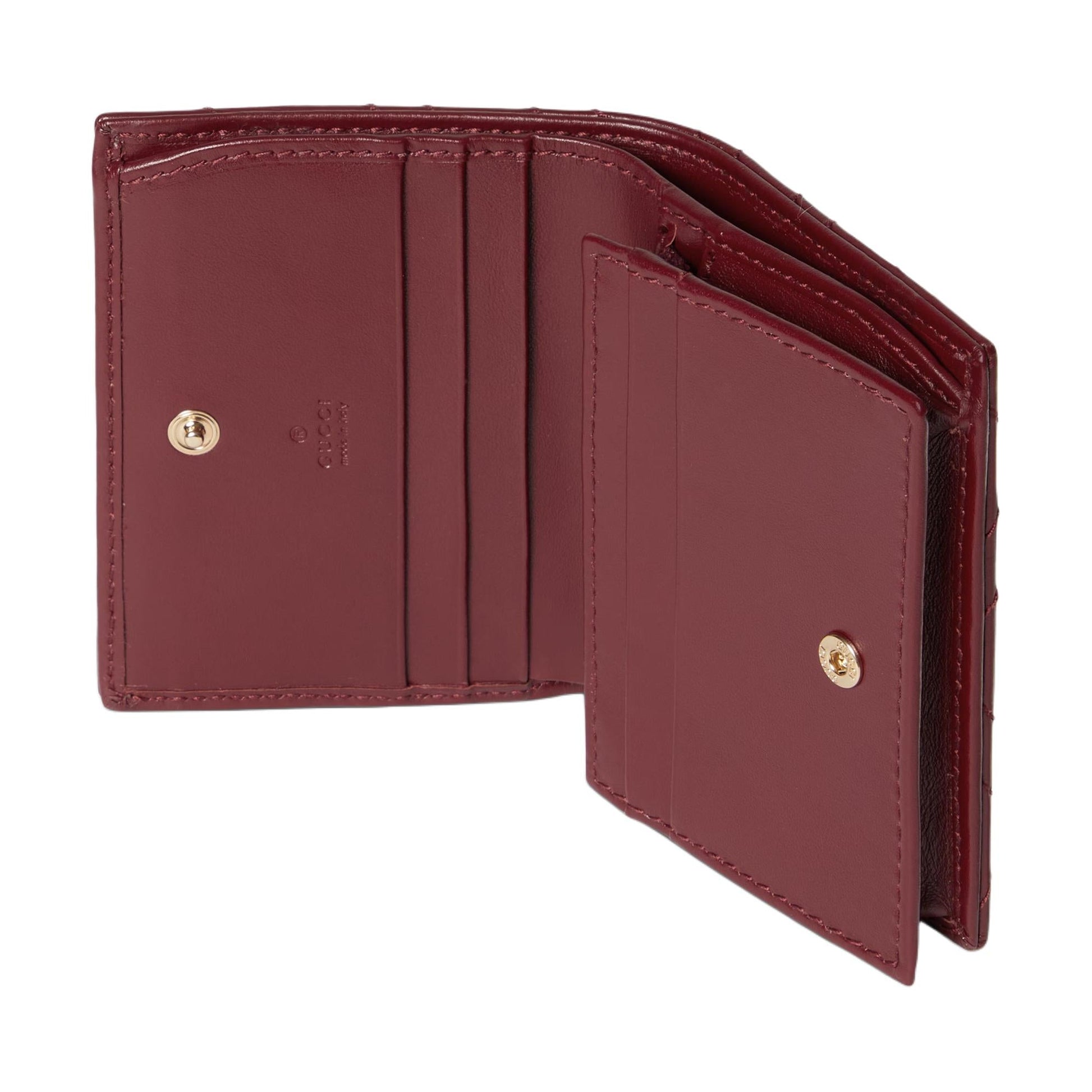 (WMNS) Gucci 26 GG Marmont Quilted Leather Wallet 'Rosso Ancora Red' 466492-DTDHV-6207