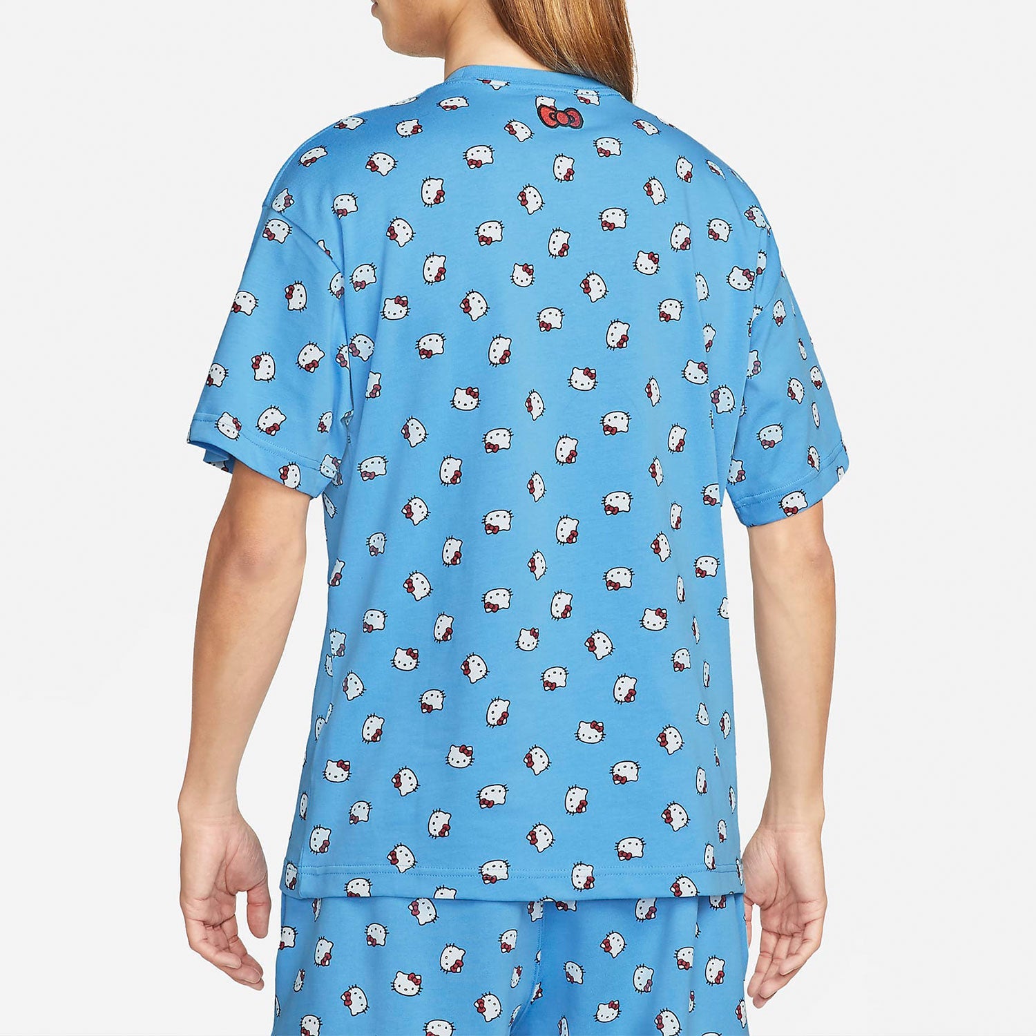 Nike x Hello Kitty Crossover SS22 Cat Full Print Pullover Short Sleeve Blue DR5520-412