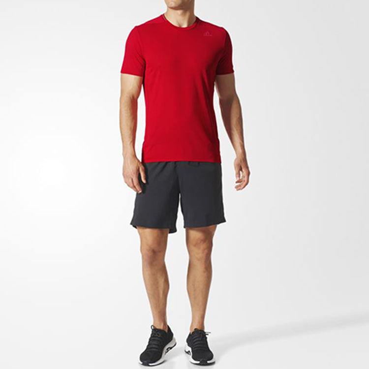 Men's adidas Running Short Sleeve Red T-Shirt BQ7270