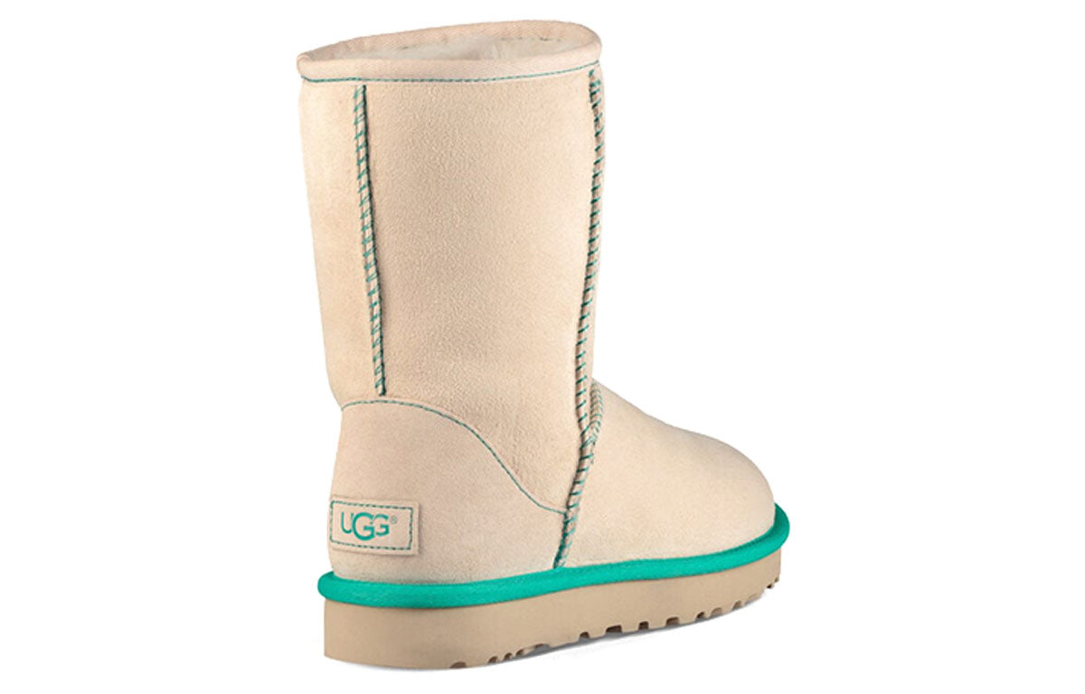 (WMNS) UGG Classic Short II Neon 'Cream White' 1016865-CNV