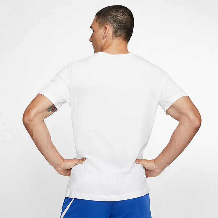 Nike Dri-FIT Crew Solid Round Neck Training Short Sleeve White AR6030-100