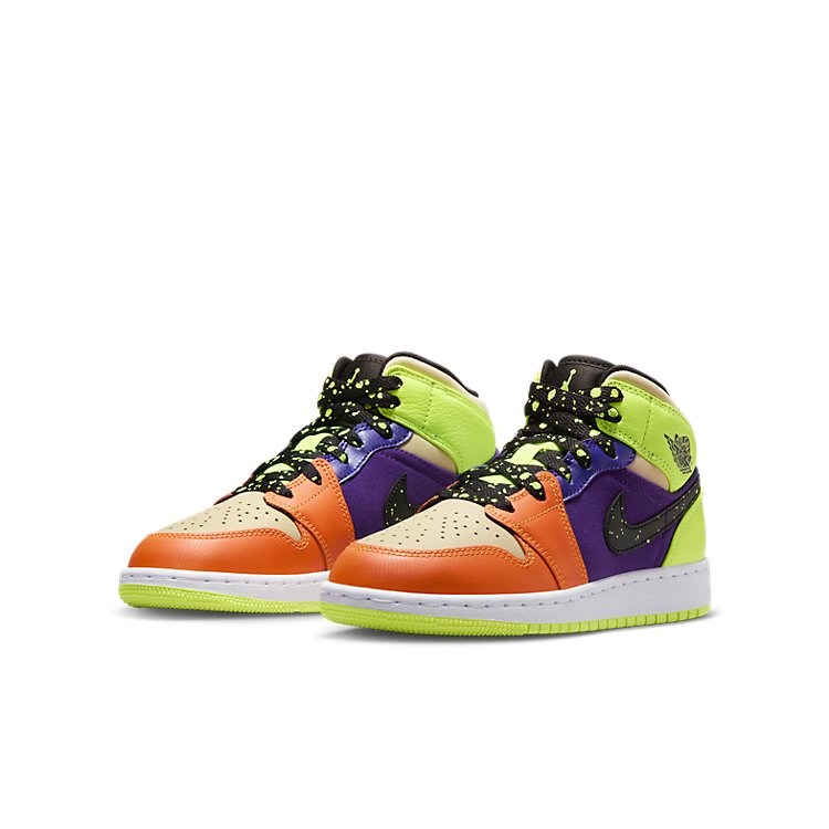 (GS) Air Jordan 1 Mid SE 'Volt Vivid Orange' FD8795-700
