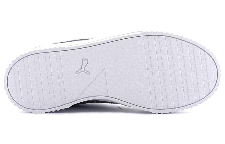 (WMNS) PUMA Carina Leather 'White Grey' 370325-18