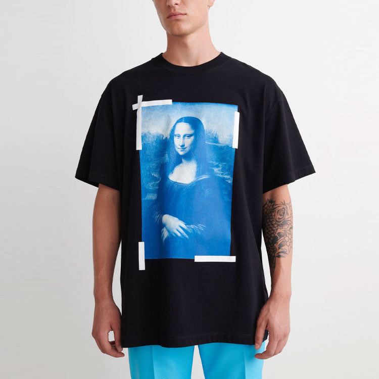 Off-White Monalisa Over Short-Sleeve Tee 'Black' OMAA038C99JER0021045