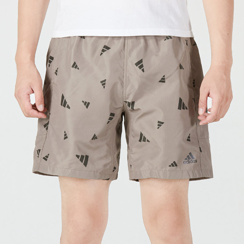 adidas M Prsve Board S Full Print Athleisure Casual Sports Woven Shorts Khaki HD0070