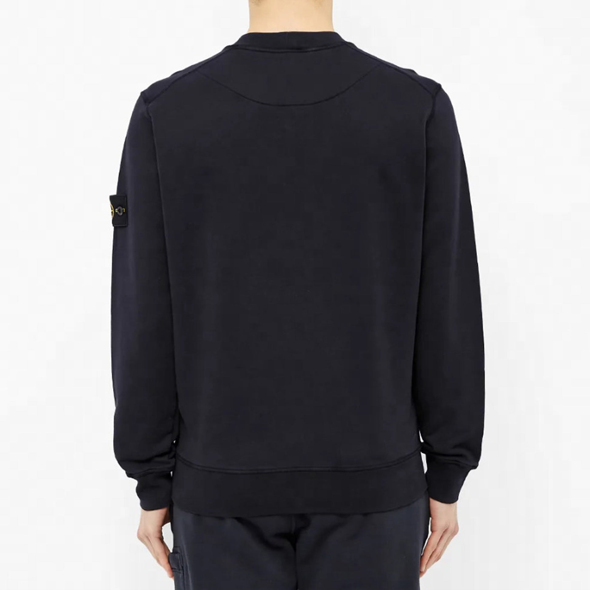 Men's STONE ISLAND Garment Dyed Crew Sweat Casual Navy Blue 721563051-V0020