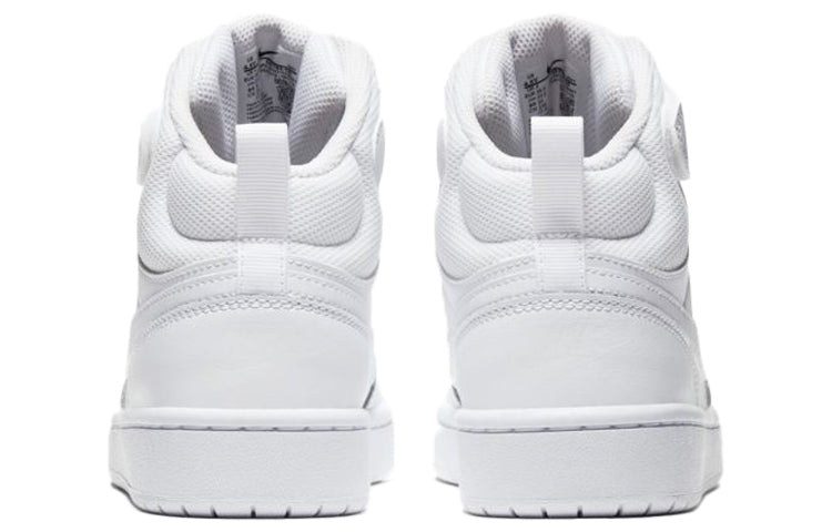 (GS) Nike Court Borough Mid 2 'Triple White' CD7782-100