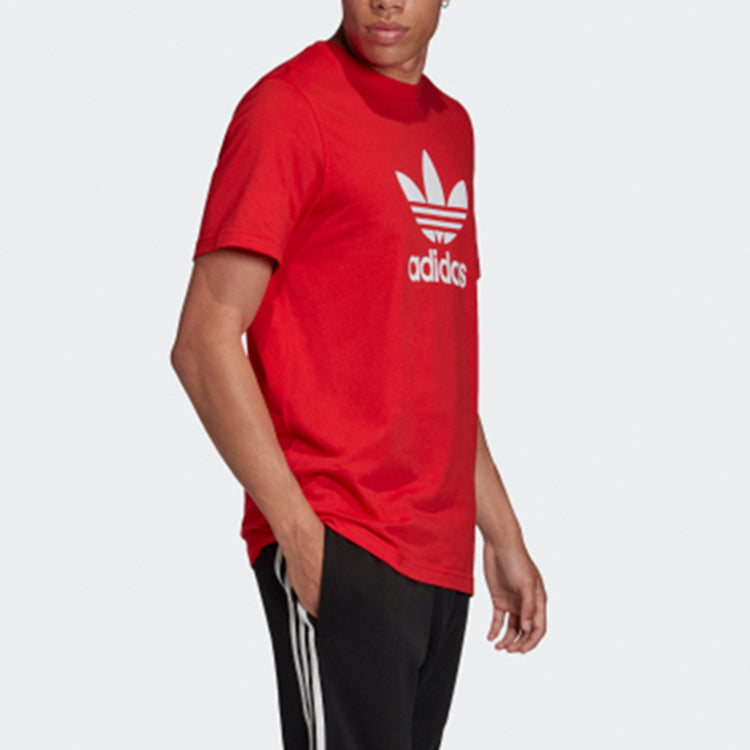 Men's adidas originals Logo Short Sleeve Red T-Shirt FM3791