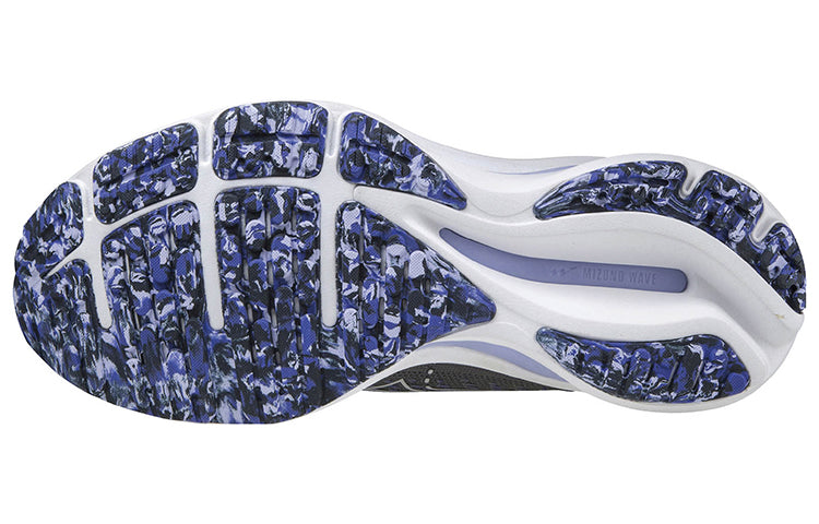 (WMNS) Mizuno Wave Rider 25 Wide 'Black Pearl Violet Glow' J1GD210693