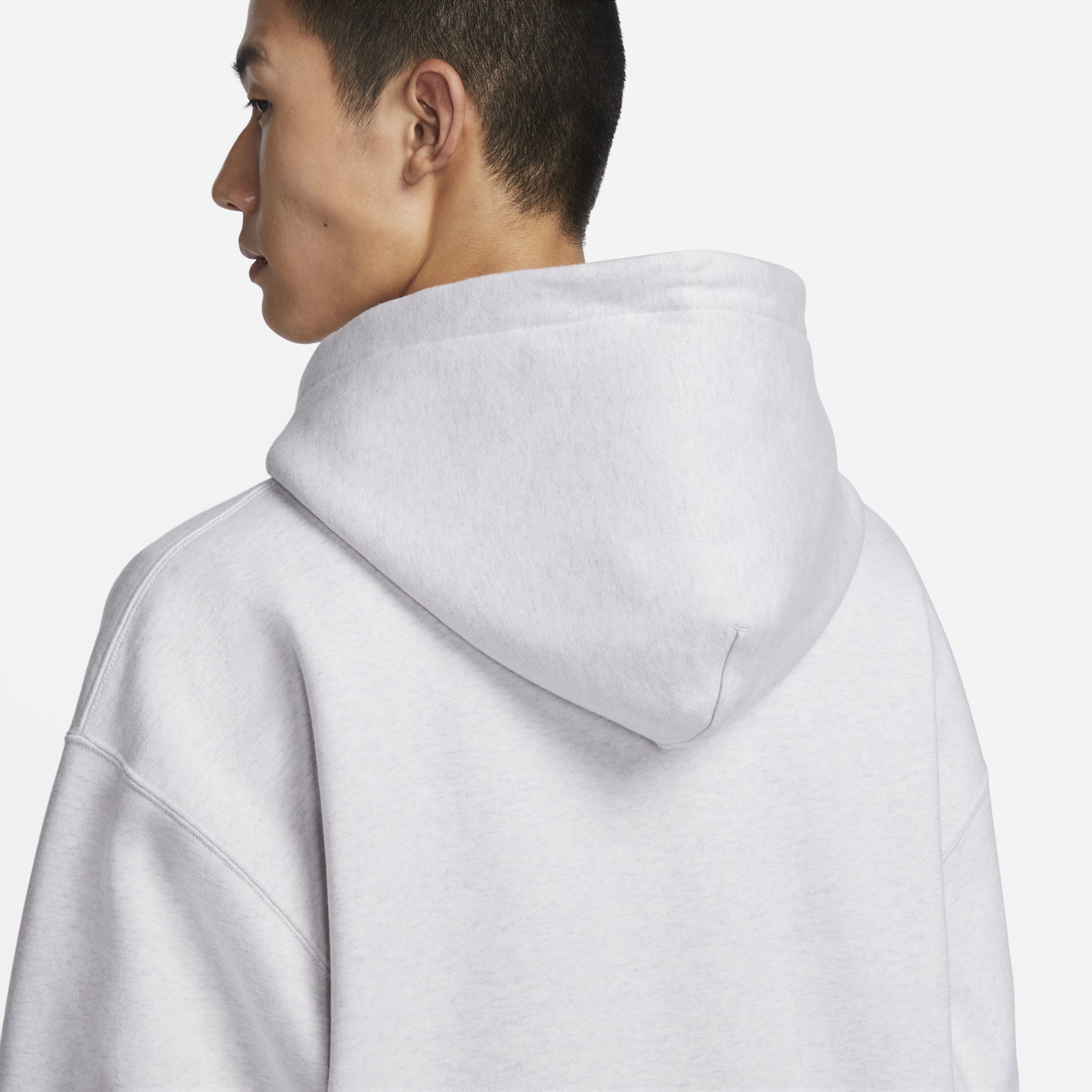 Nike Solo Swoosh Fleece Pullover Hoodie 'White' DX1356-051