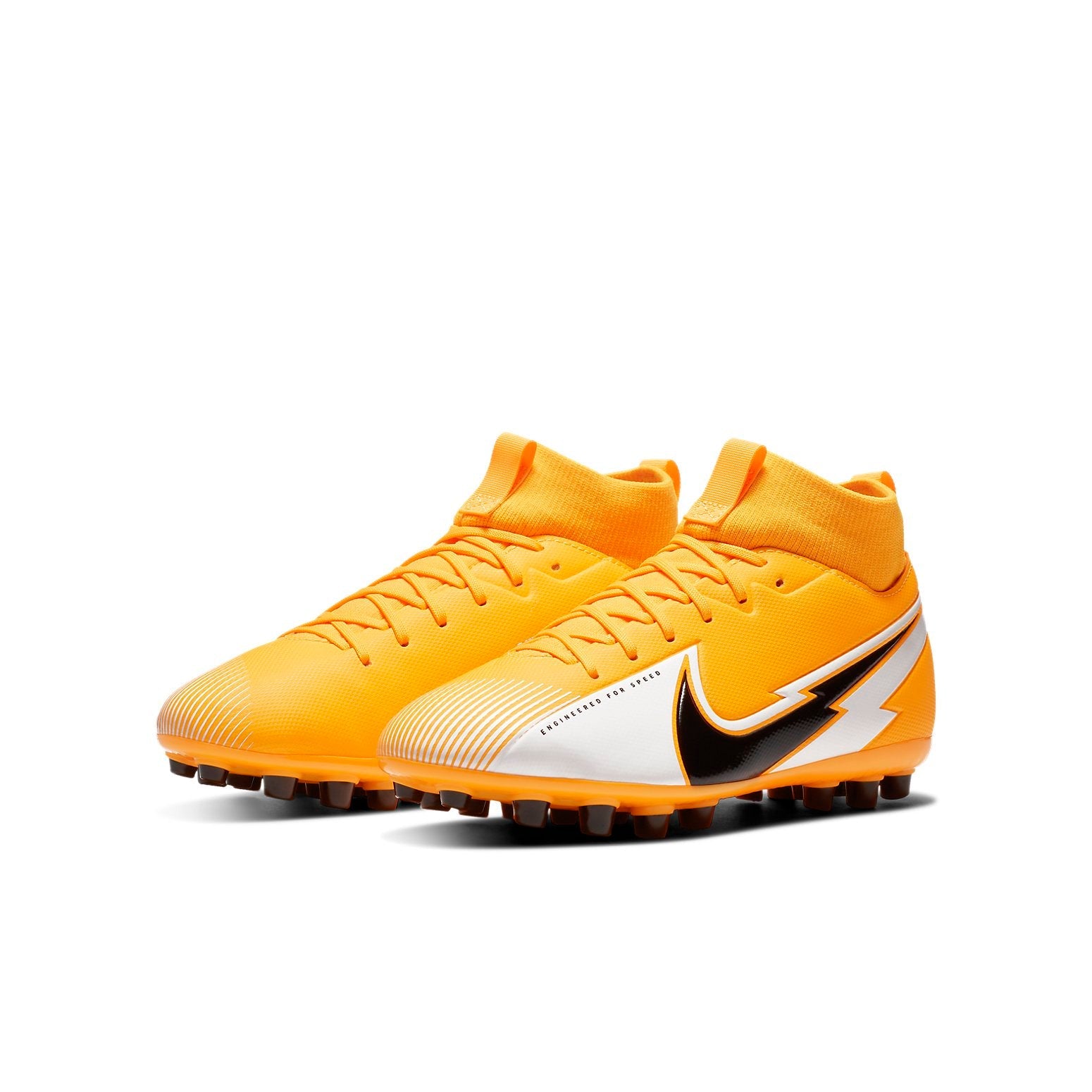 (GS) Nike Jr Mercurial Superfly 7 Academy AG Artificial Grass 'Black Yellow' BQ5405-801