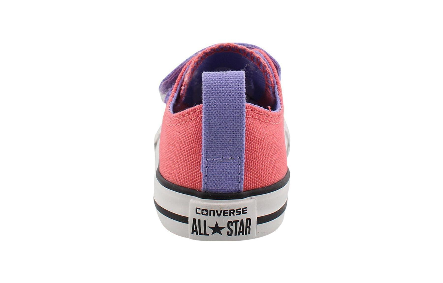 (TD) Converse Chuck Taylor Velcro Ox 'Pink' 742887C