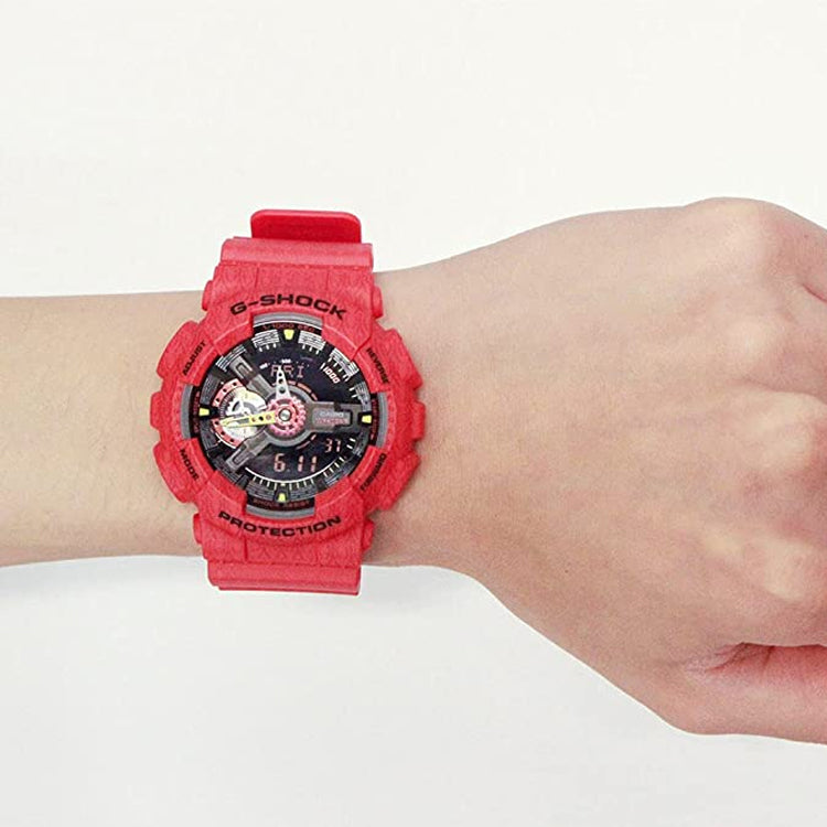 CASIO G-Shock Analog-Digital 'Red' GA-110SGH-4AJR