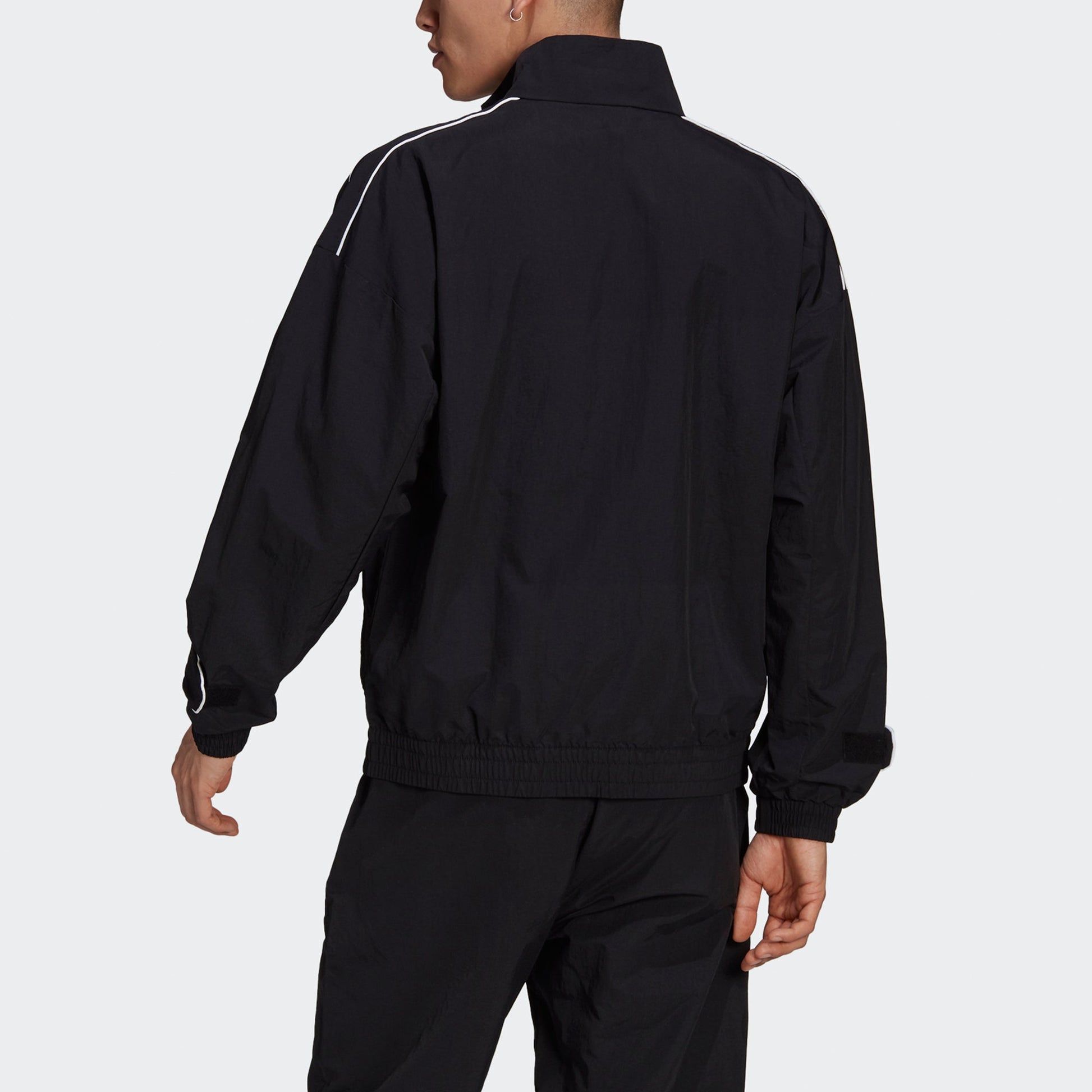 adidas originals MENS TGP Windbreaker Sports Stand Collar Jacket Black HA4748