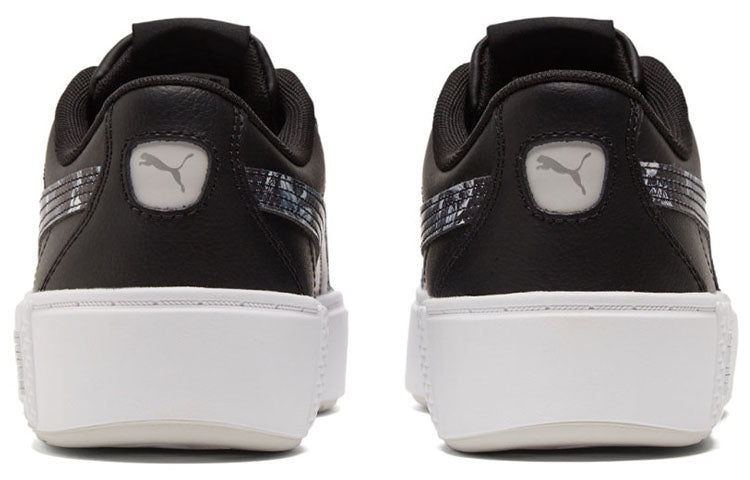 (WMNS) PUMA Smash Platform v2 Untamed Su Sneakers Black 368885-02