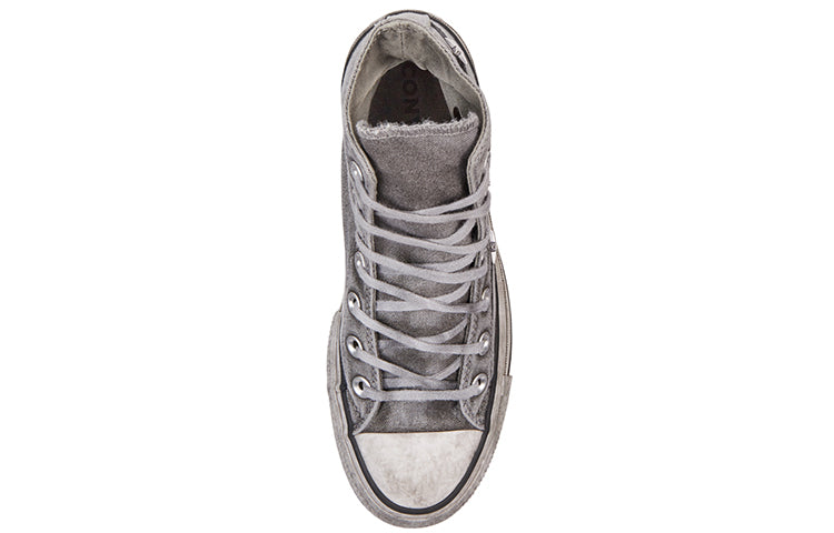 (WMNS) Converse Chuck Taylor All Star Vintage Star Studs Platform High Top Thick Sole Dirty Shoes Grey White 565757C