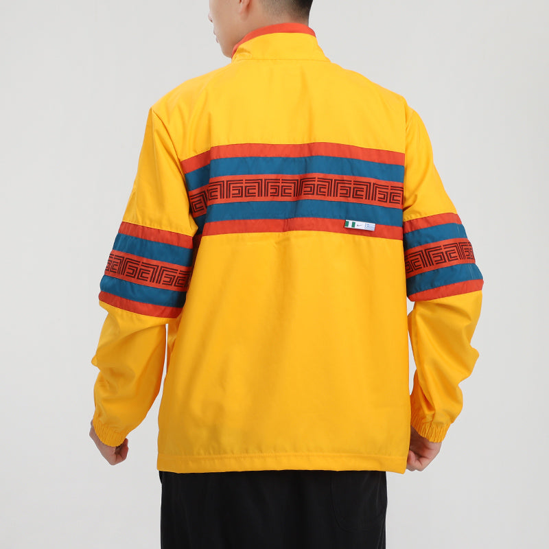 Nike Alphabet Casual Sports Jacket Gold Color CK6246-073