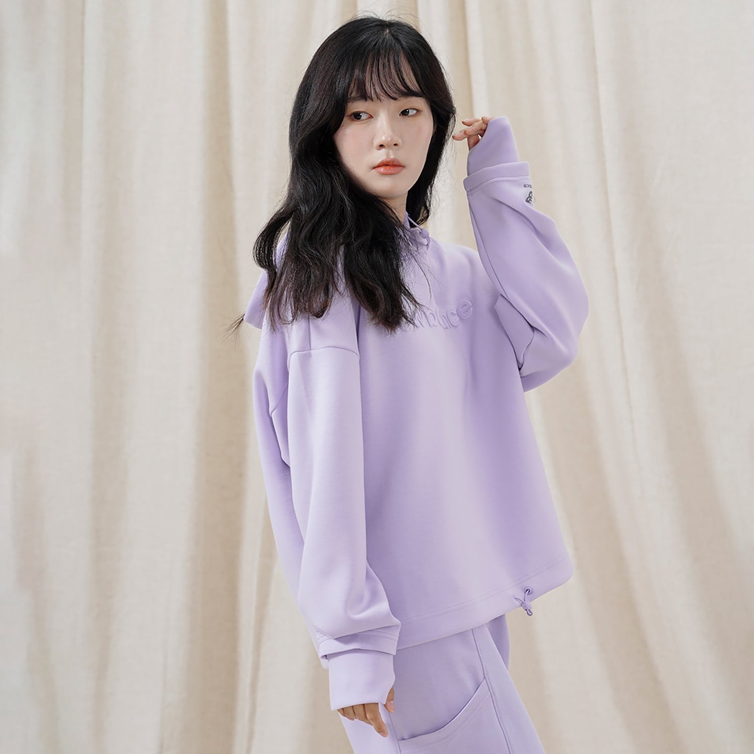(WMNS) New Balance Casual Logo Hoodie Asia Sizing 'Purple' 5CC39742-DV