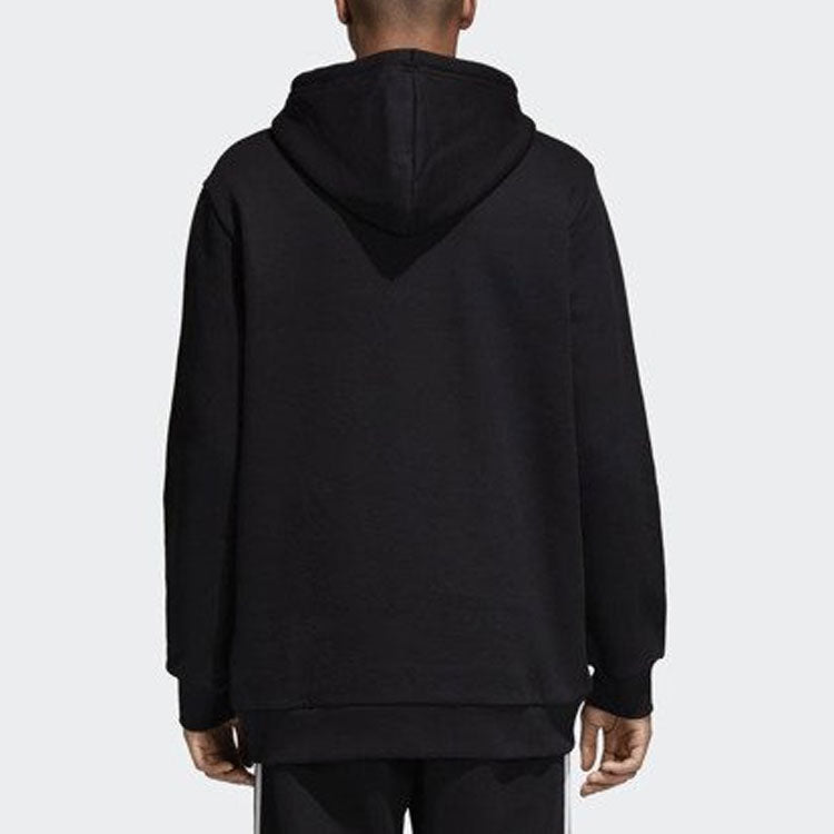 adidas originals Trefoil s Casual Sports hooded Pullover Black CW1240