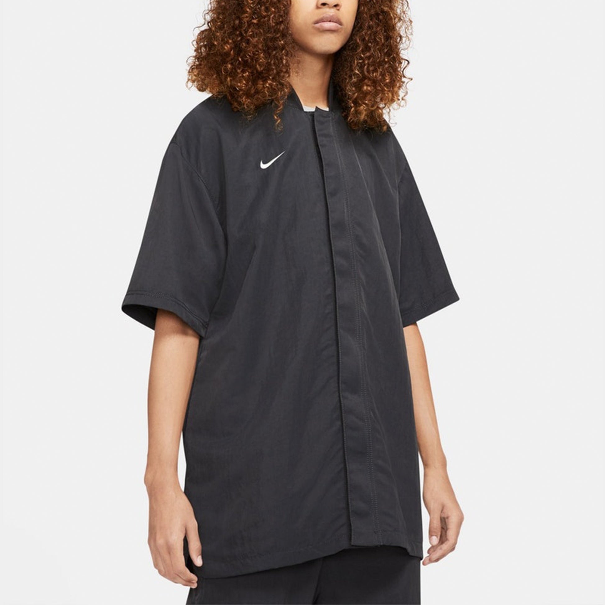 Nike x Fear of God x NBA Crossover Solid Color Loose Short Sleeve Shirt Black CU4686-010