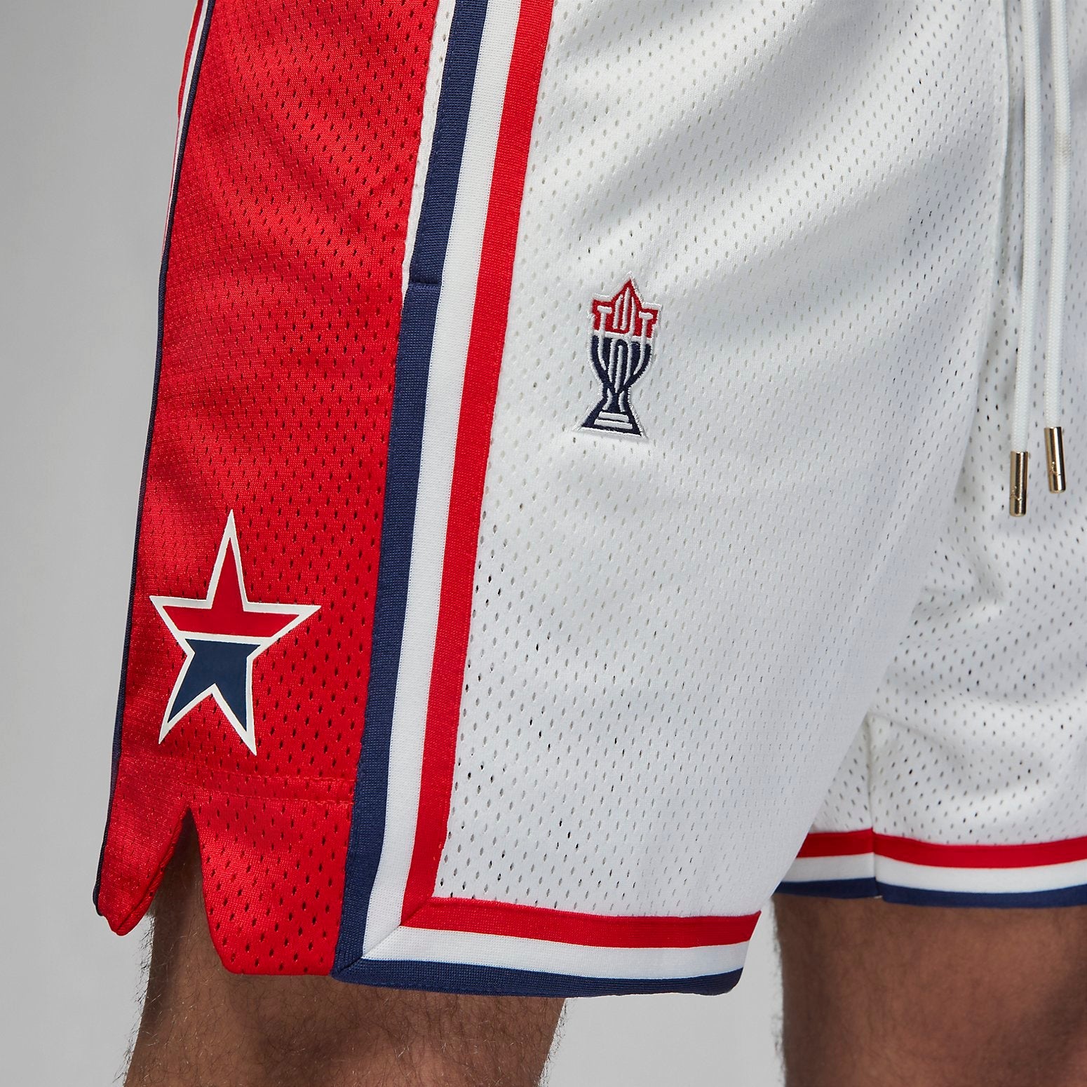 Air Jordan x Trophy Room Game Shorts 'White Red' DR2956-133