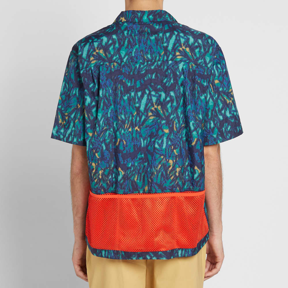 Nike ACG ALL OVER Printing Shirt Blue / Orange CD7636-405