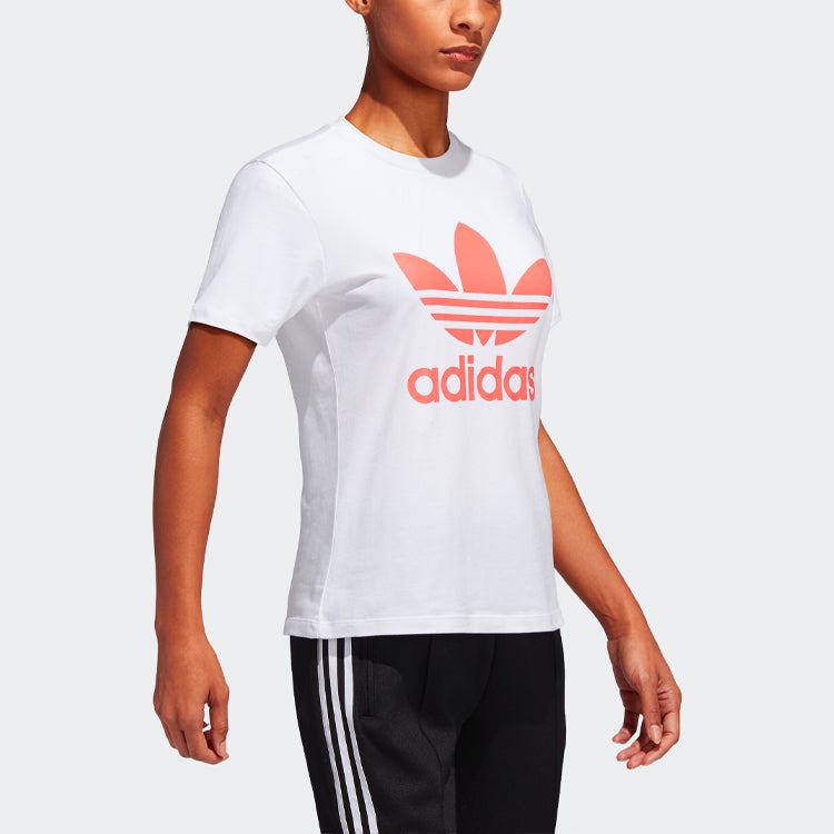 (WMNS) adidas originals Casual Sports Short Sleeve White FJ9455