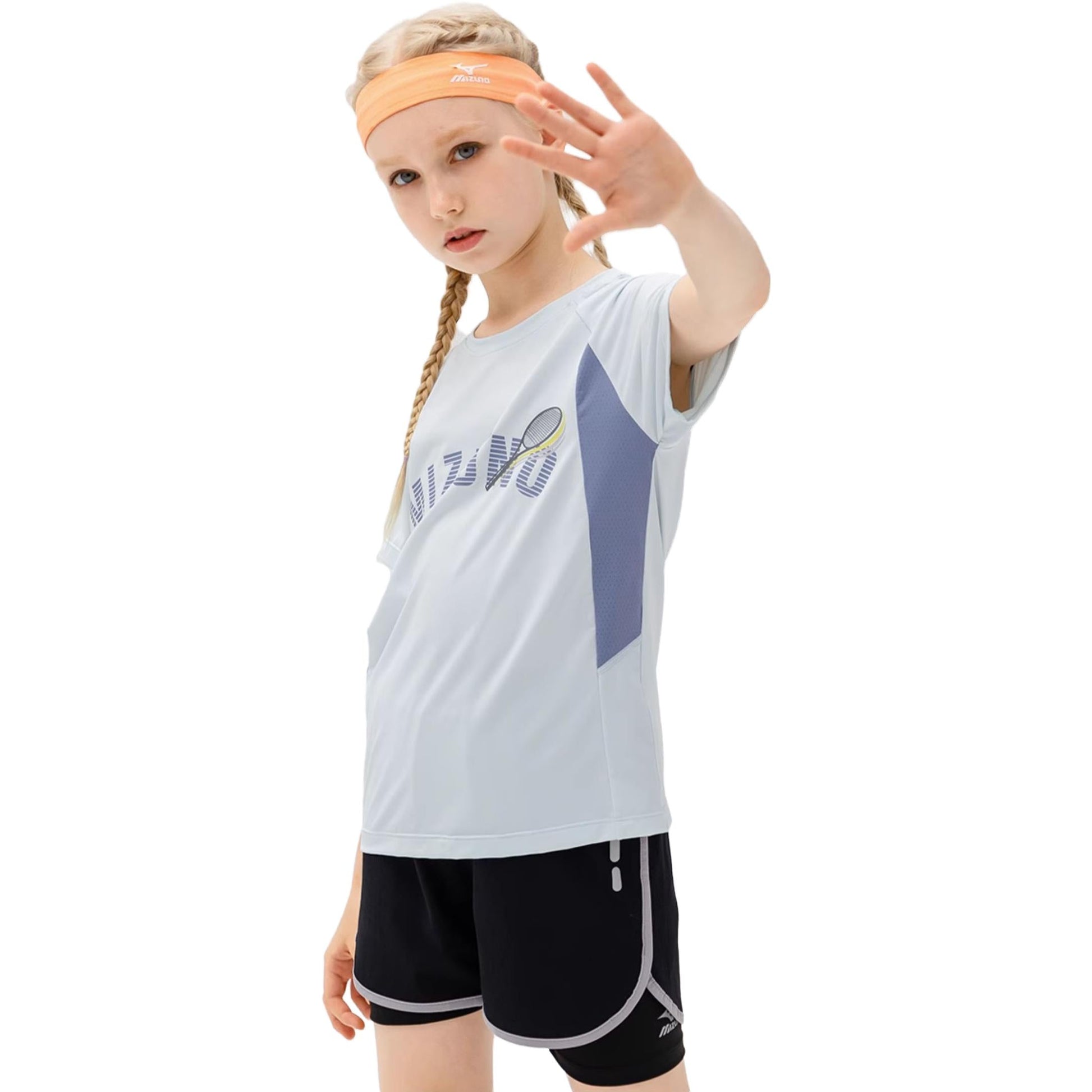 (GS) Mizuno Casual T-shirt 'Blue' T1239