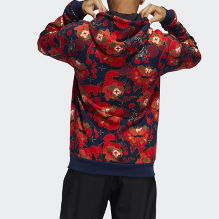 Men's adidas CNY New Year Limited Fleece Lined Red GG0774