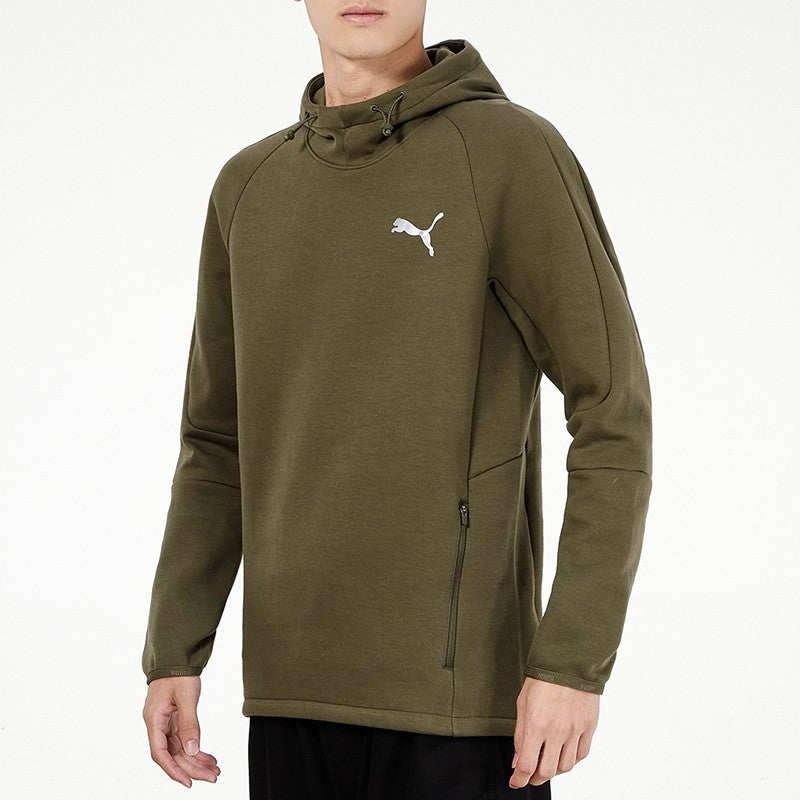 PUMA Logo Printing Sports Pullover Green 846340-44