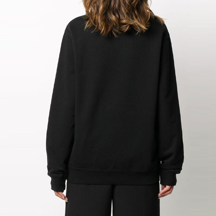 (WMNS) Off-White Basic Logo Loose Pullover Black Hoodie OWBA055E20FLE0021001