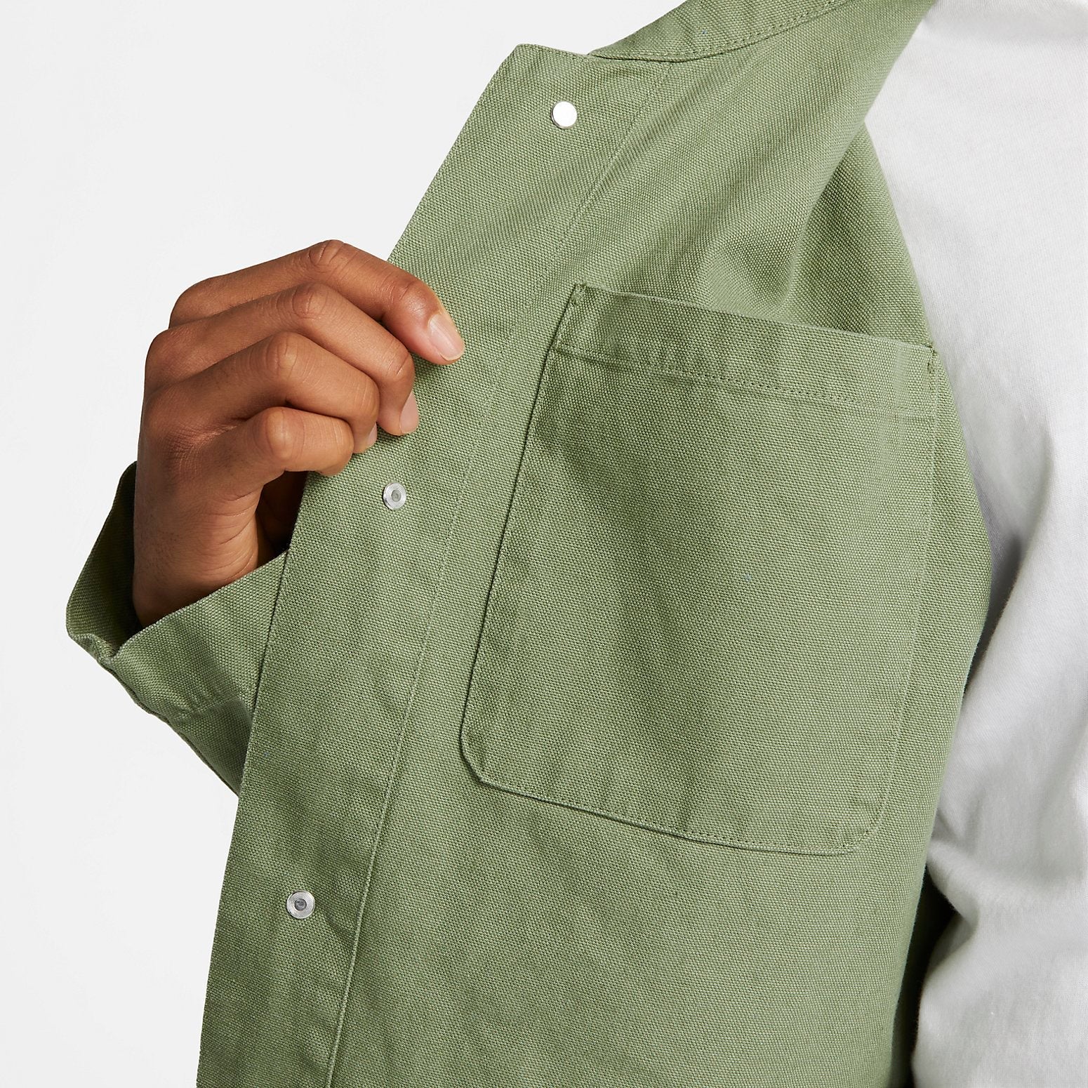 Nike Life Unlined Chore Coat Heavyweight Cotton Jacket 'Green' DQ5185-386