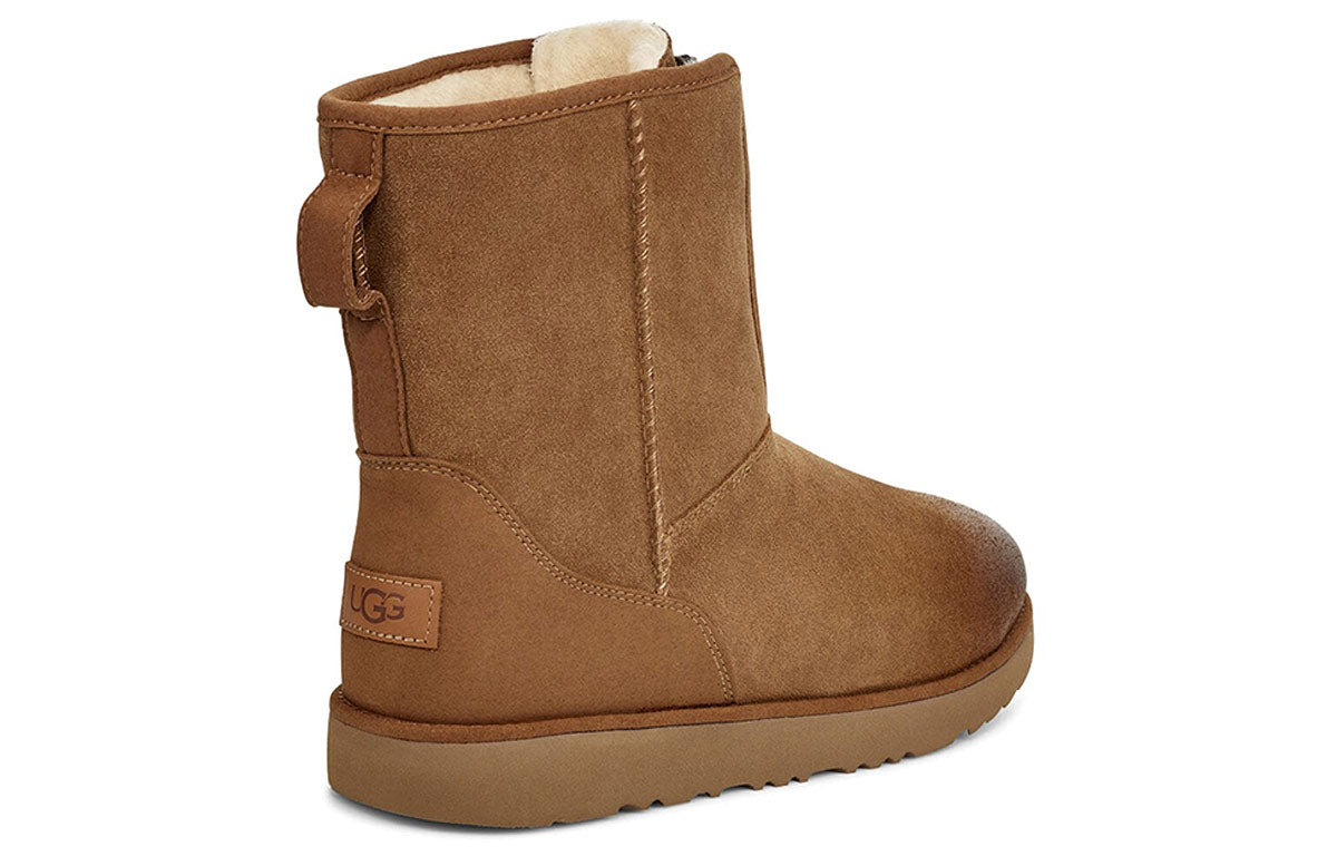 UGG Classic Short Front Zip Boot 'Chestnut' 1106438-CHE