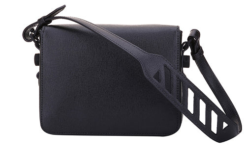 (WMNS) OFF WHITE Cowhide Black Messenger Bag 0WNA011R184230521001