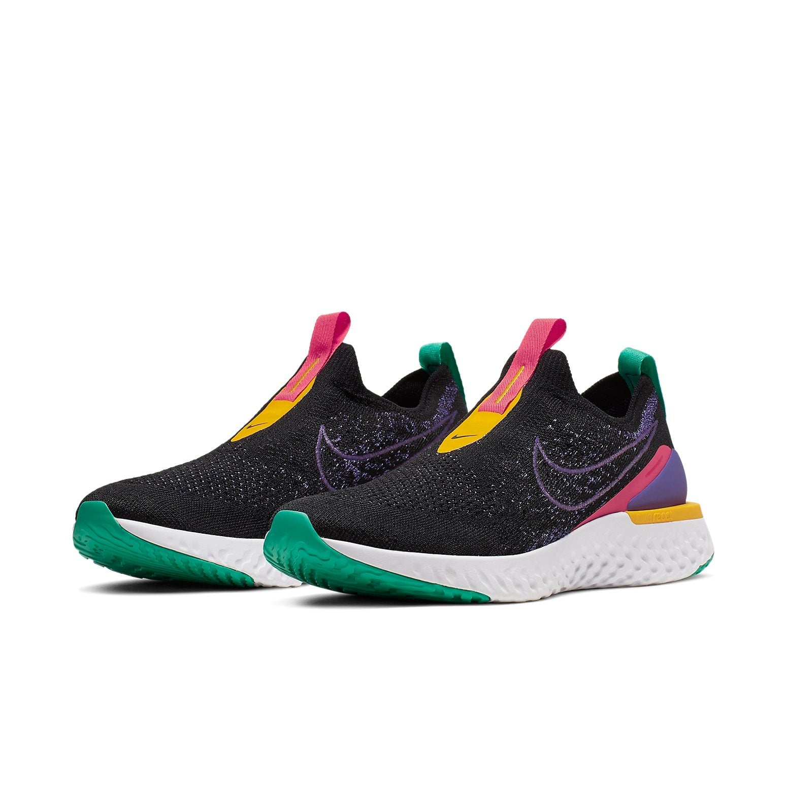 (WMNS) Nike Epic Phantom React Flyknit 'Black Multi' CK0819-001